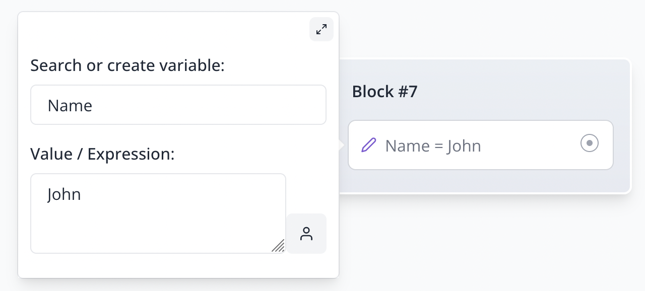 Set variable